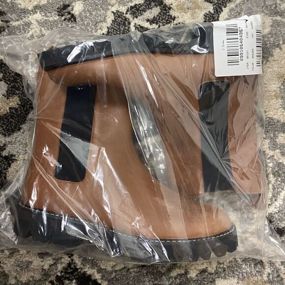 J. Crew Gwen lug-sole high-shaft Chelsea boots in leatherItem BA187* - Picture 2 of 5